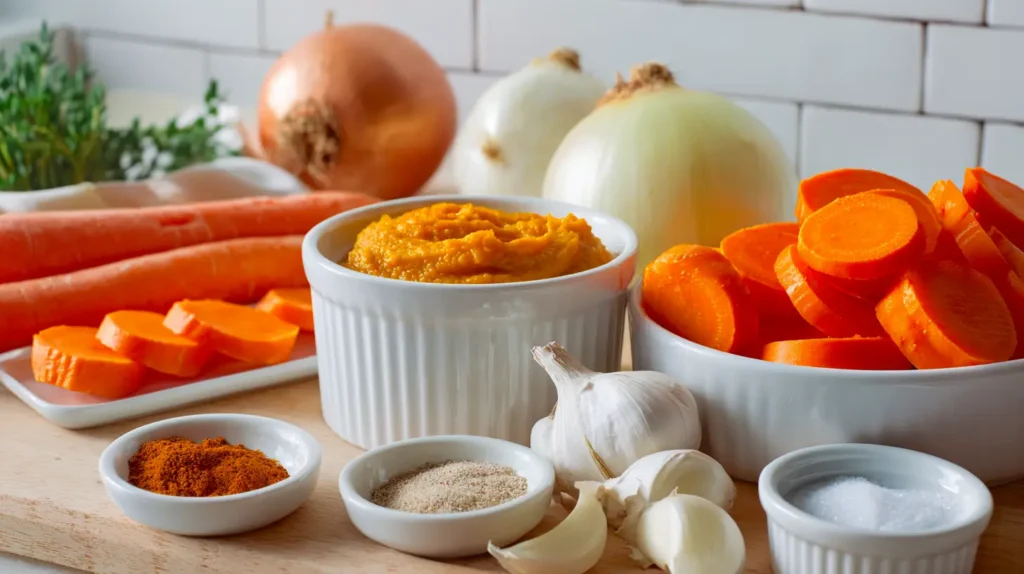 food ingredients on the kitchen counter