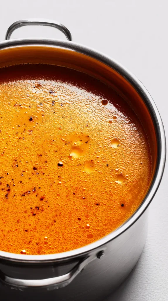 pot of pumpkin apple cider soup
