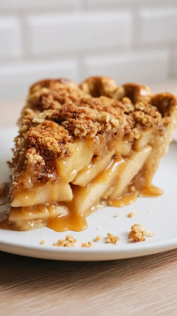 slice of pie on a white plate