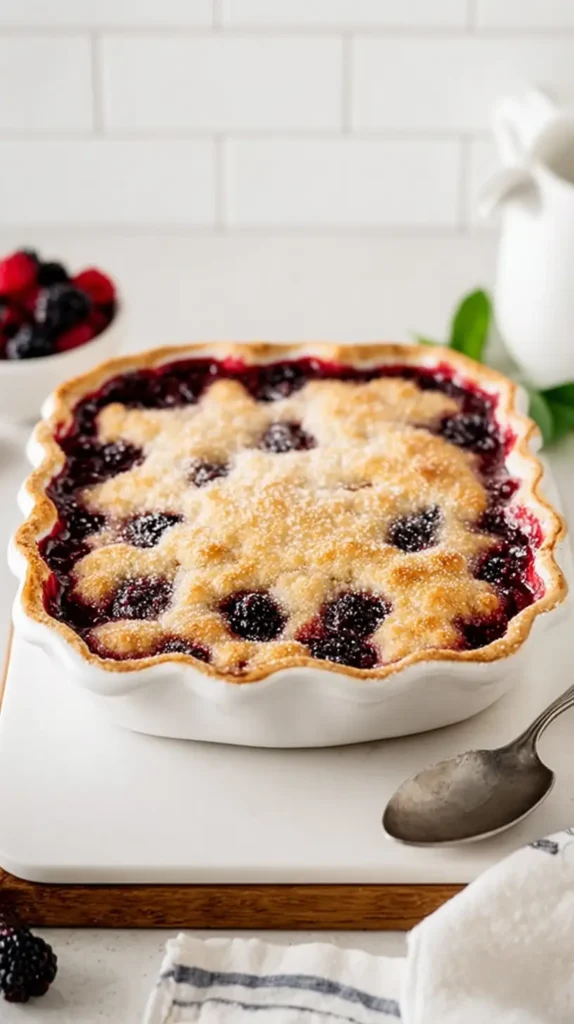 blackberry raspberry cobbler