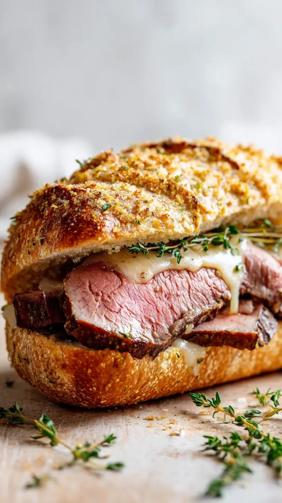 prime rib sandwich