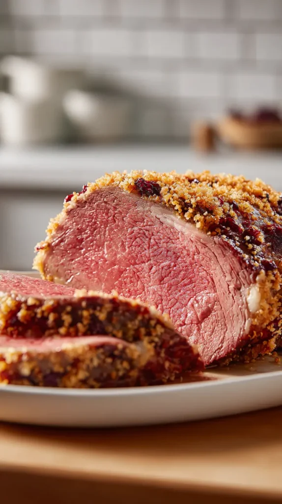 cranberry horseradish crusted prime rib