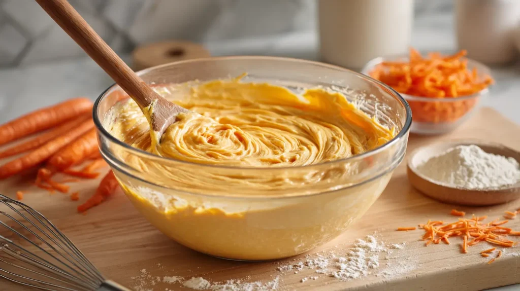 mixing a batter