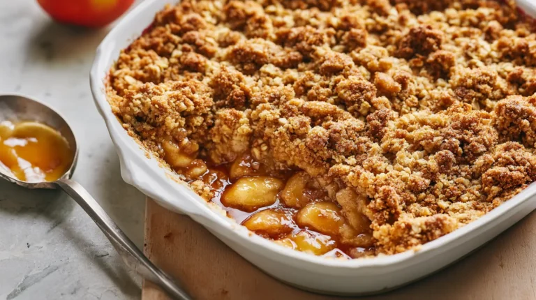 spiced apple crumble