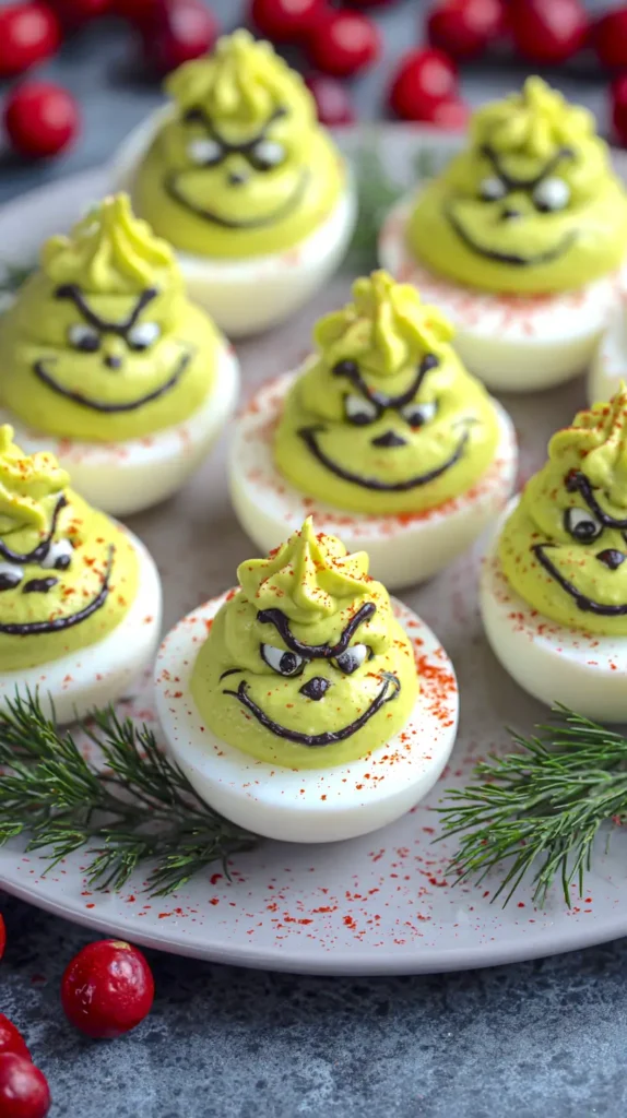 The Grinch, Christmas deviled eggs