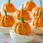 pumpkin deviled eggs
