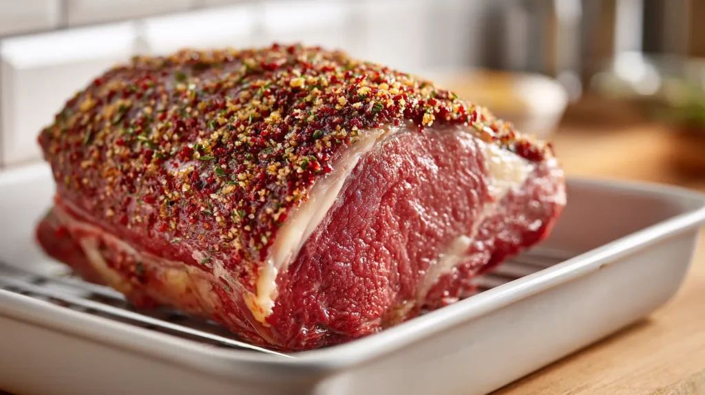 cranberry horseradish crusted prime rib