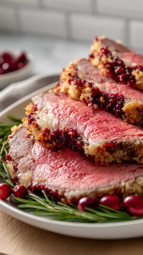 cranberry horseradish crusted prime rib