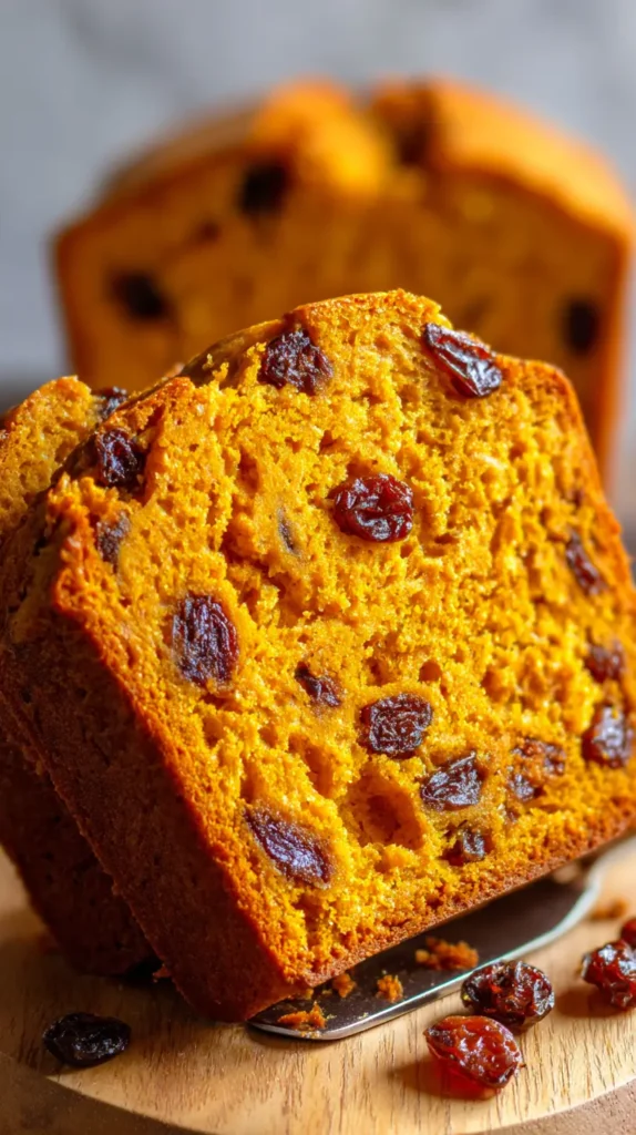 pumpkin raisin bread