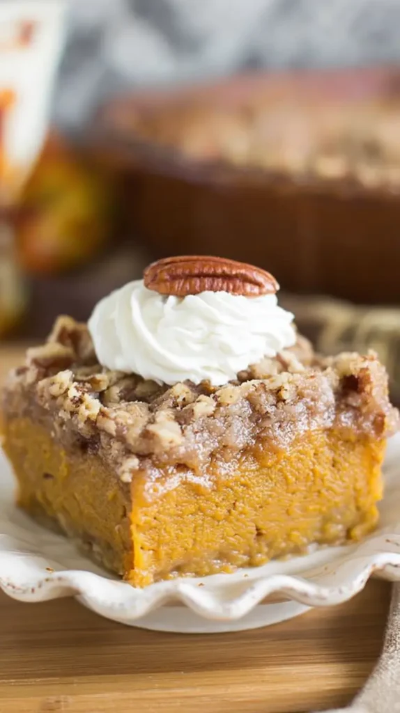 pumpkin pie, reversed