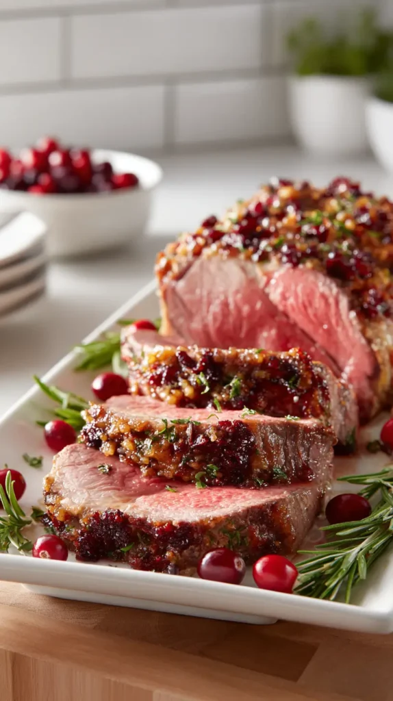 cranberry horseradish crusted prime rib