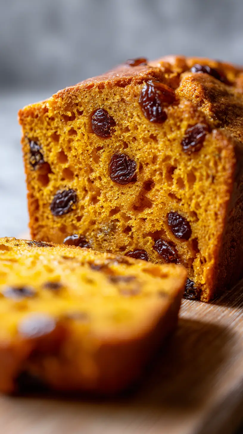 pumpkin raisin bread