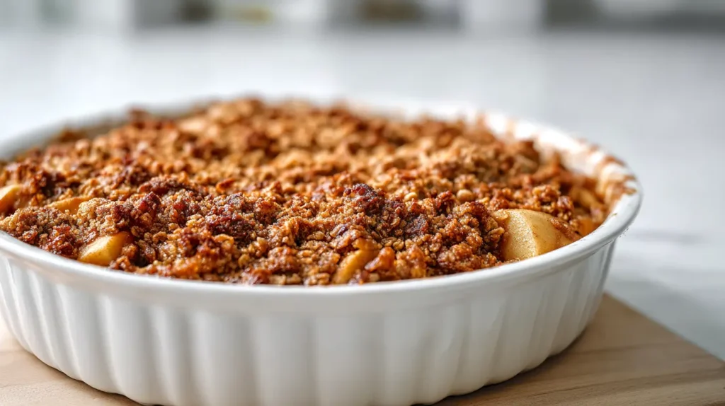 gingerbread apple crumble