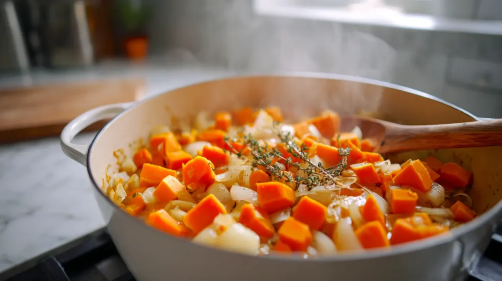 cooking in a skillet