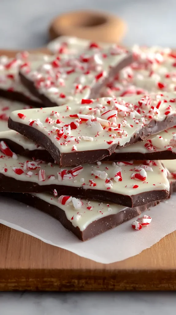 peppermint bark in a kitchen