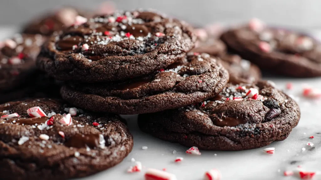 dark chocolate peppermint cookies