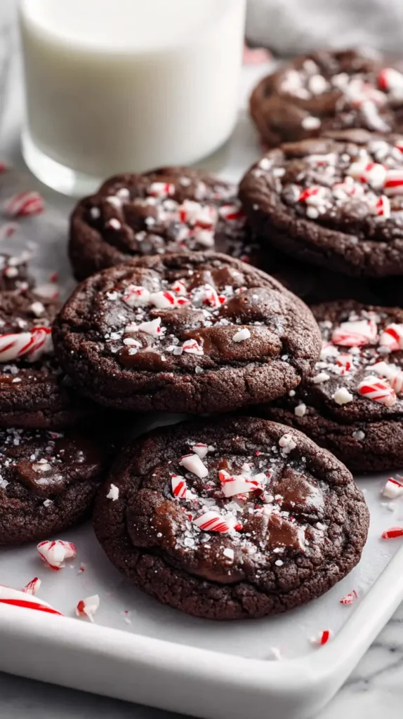 dark chocolate peppermint cookies