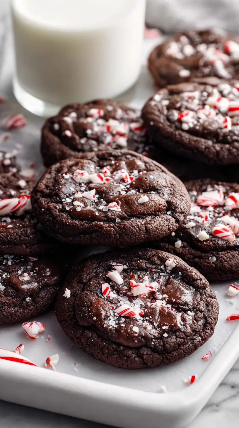 dark chocolate peppermint cookies