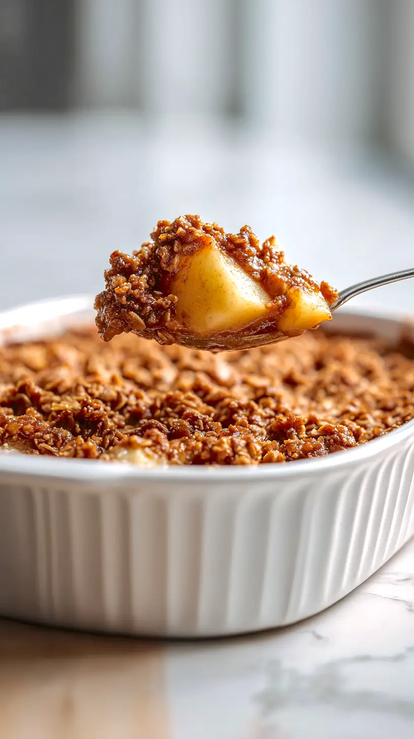 gingerbread apple crumble