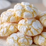 eggnog crinkle cookies
