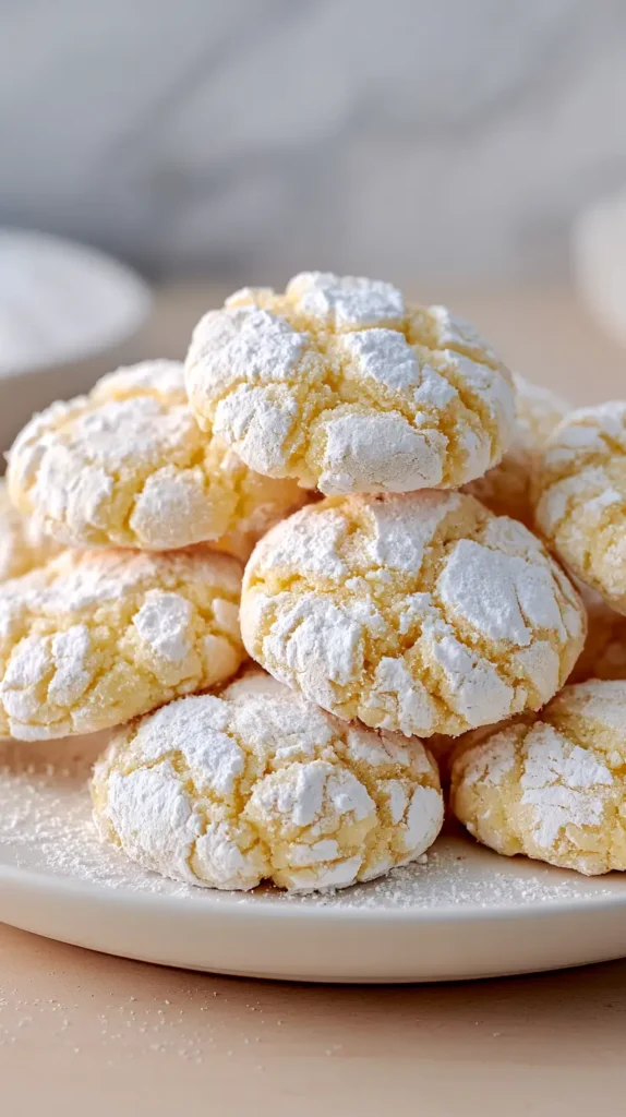 eggnog crinkle cookies
