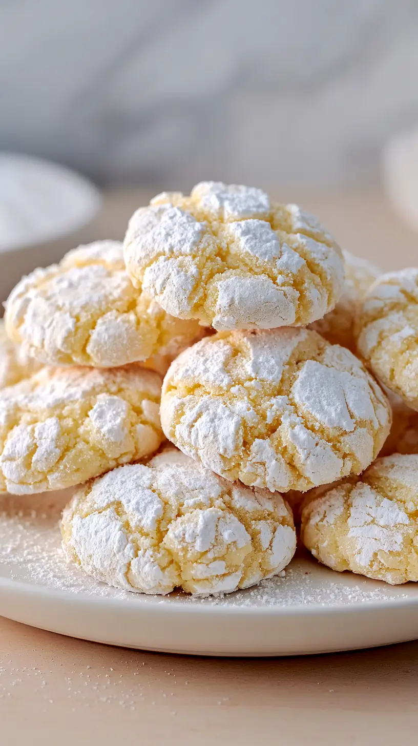 eggnog crinkle cookies