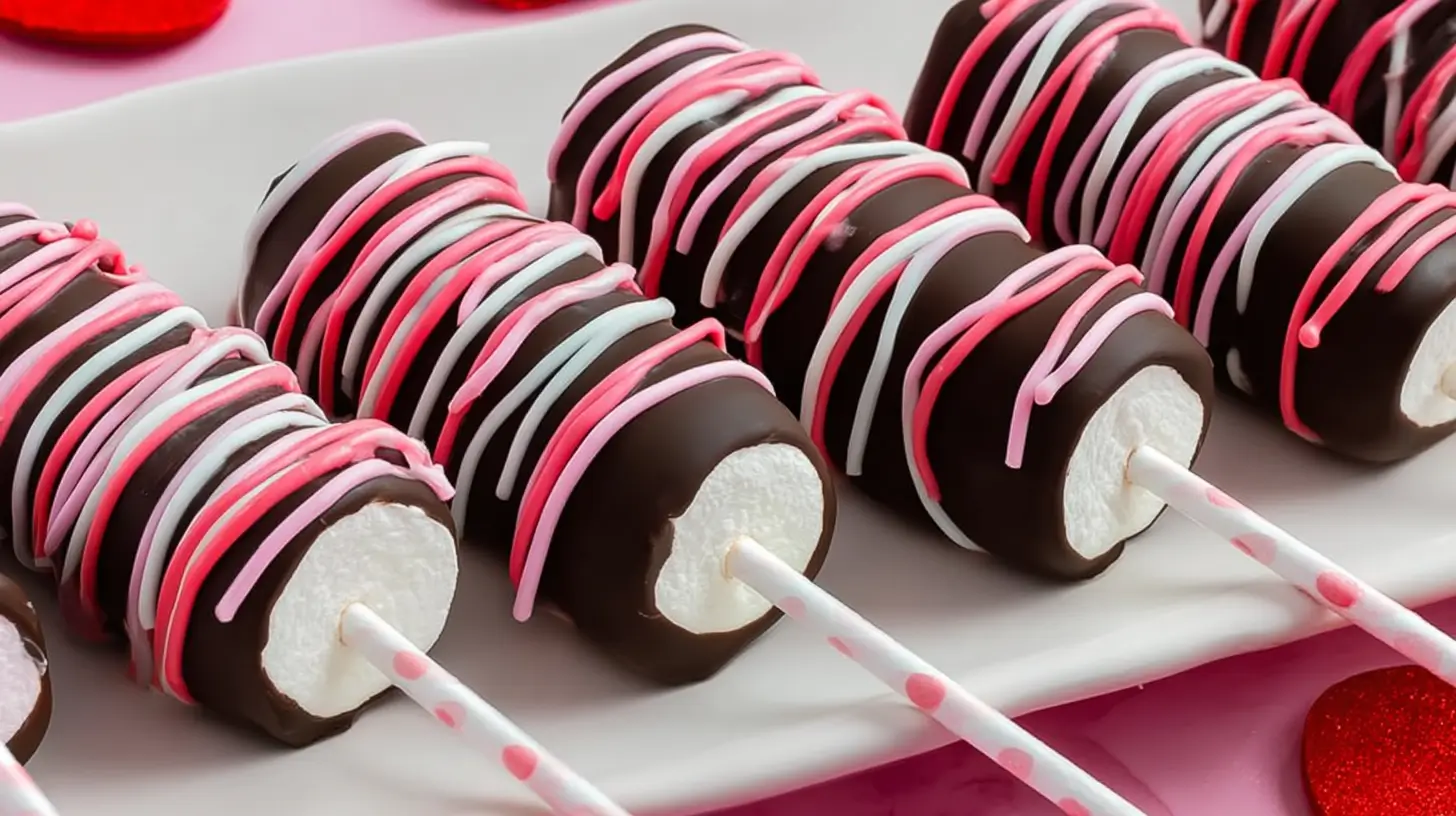 chocolate covered marshmallow pops