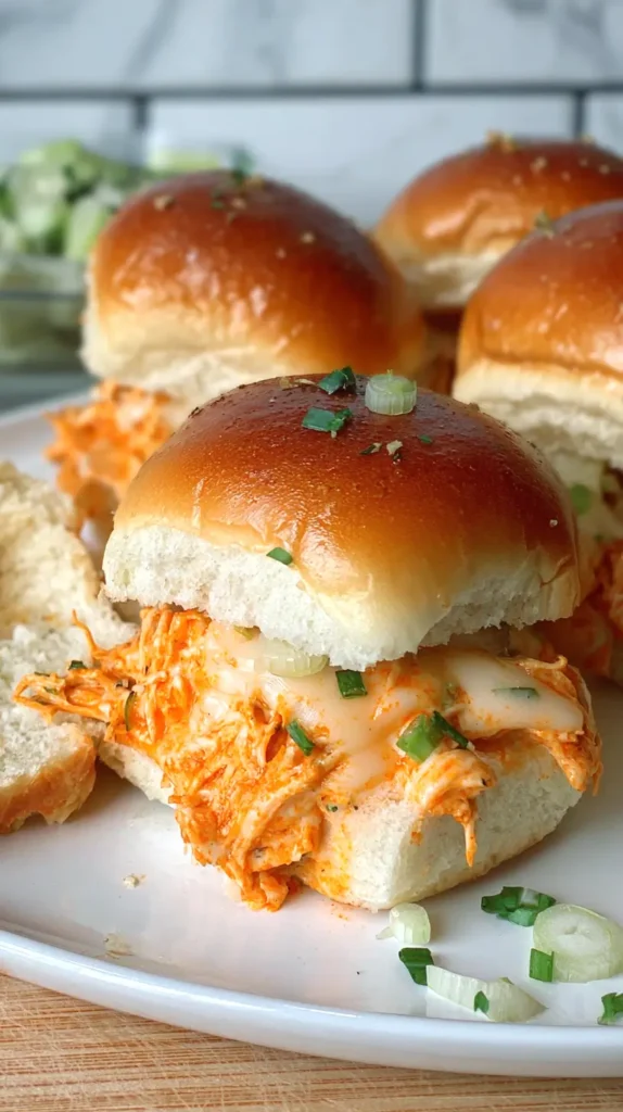 buffalo chicken sliders
