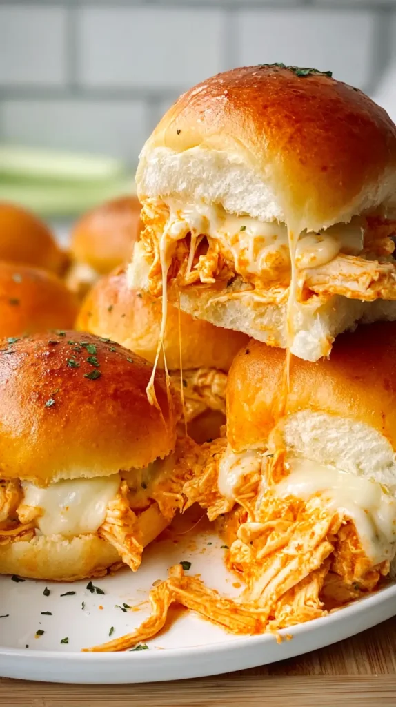 buffalo chicken sliders