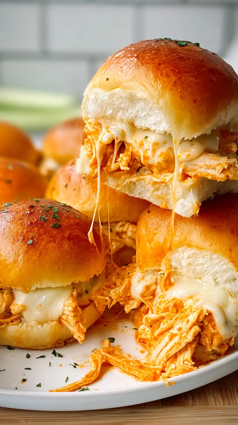 buffalo chicken sliders