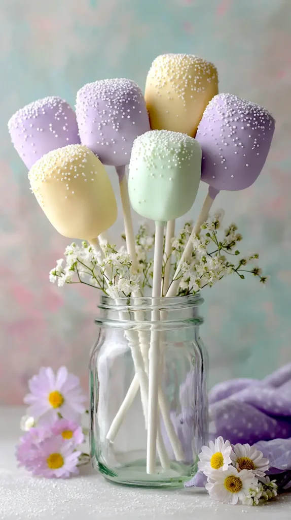 Easter marshmallow pops