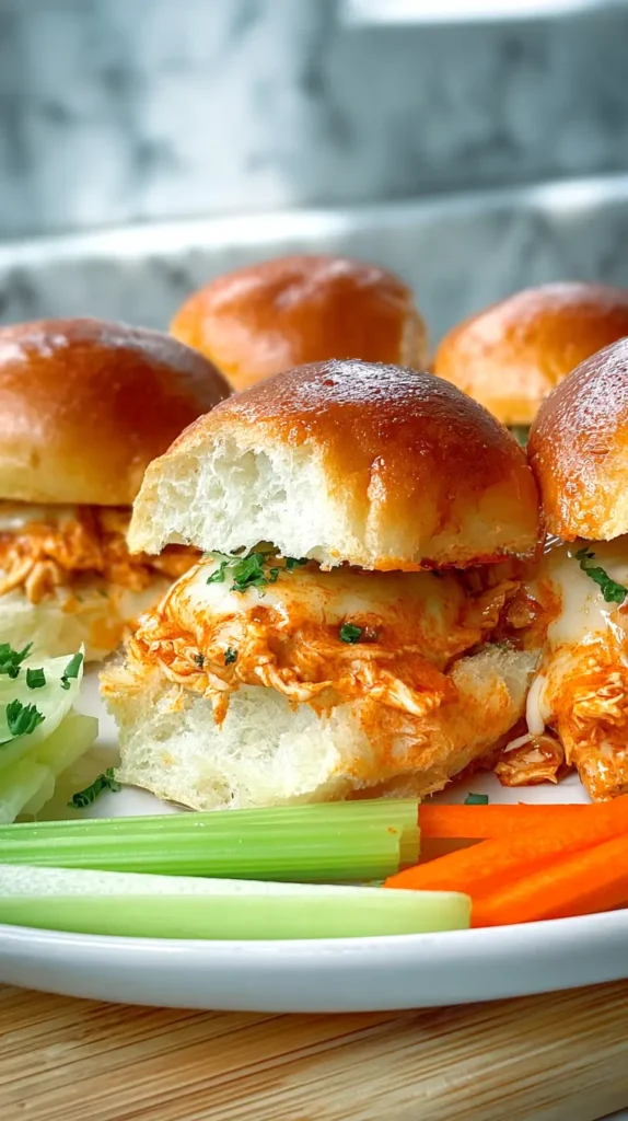 buffalo chicken sliders