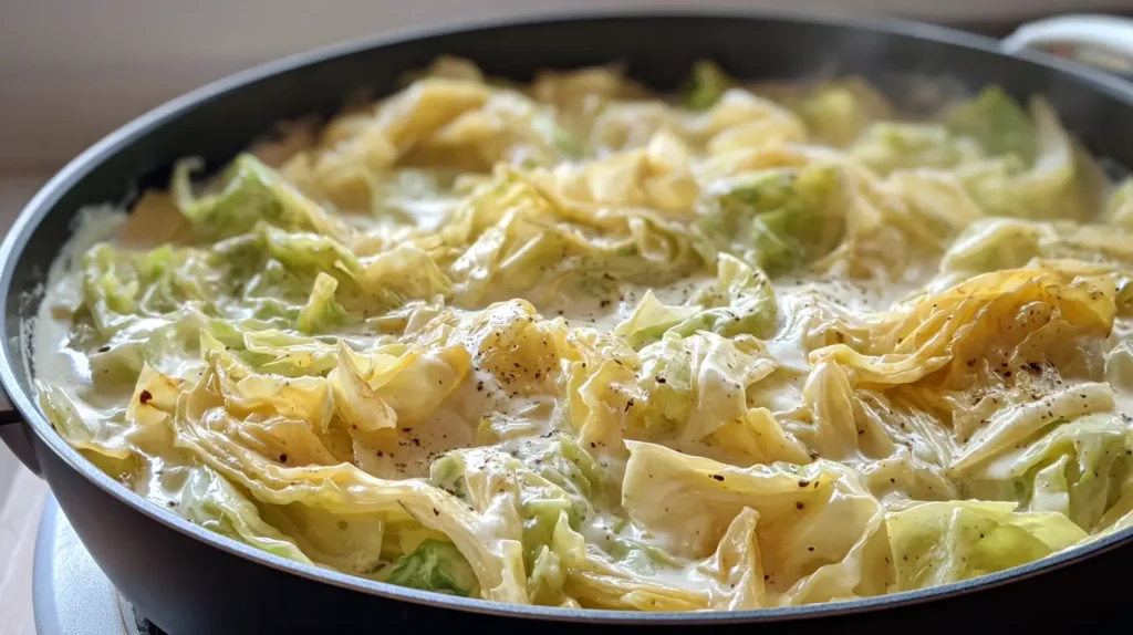 cabbage alfredo