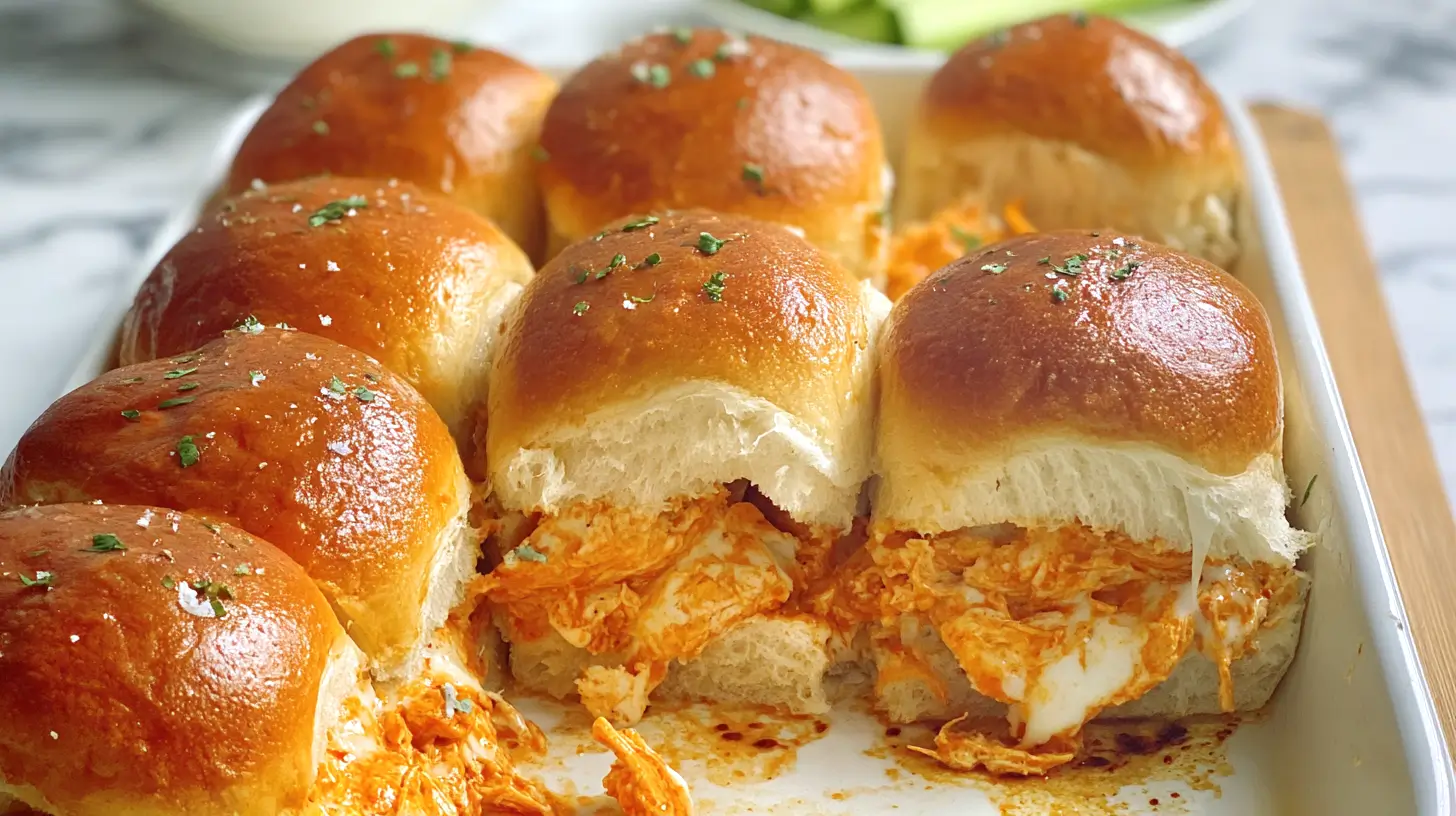 buffalo chicken sliders