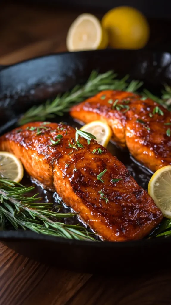 maple glazed salmon