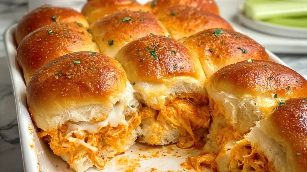 buffalo chicken sliders