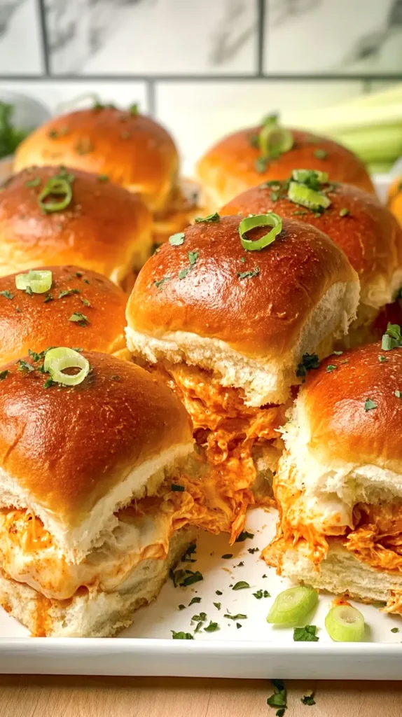 buffalo chicken sliders
