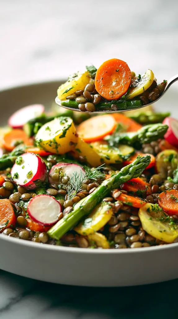 vegetable lentil bowl