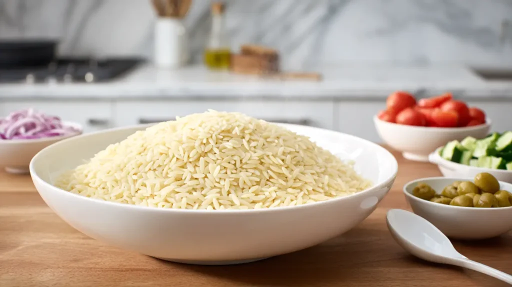 orzo and individual ingredients