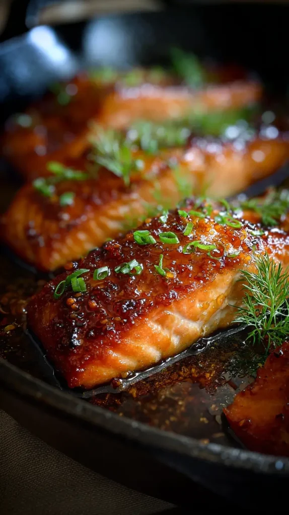 maple glazed salmon