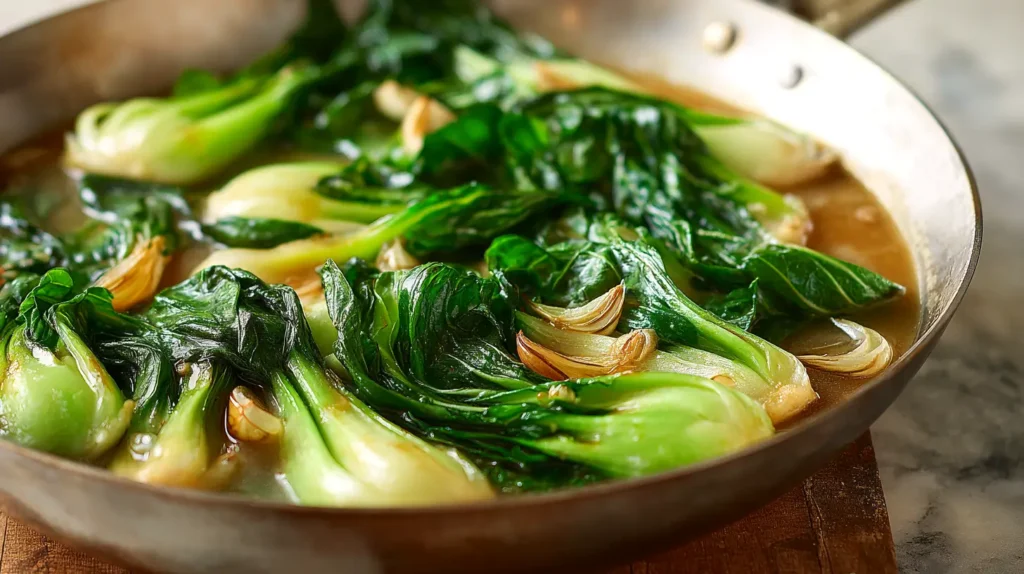 braised bok choy
