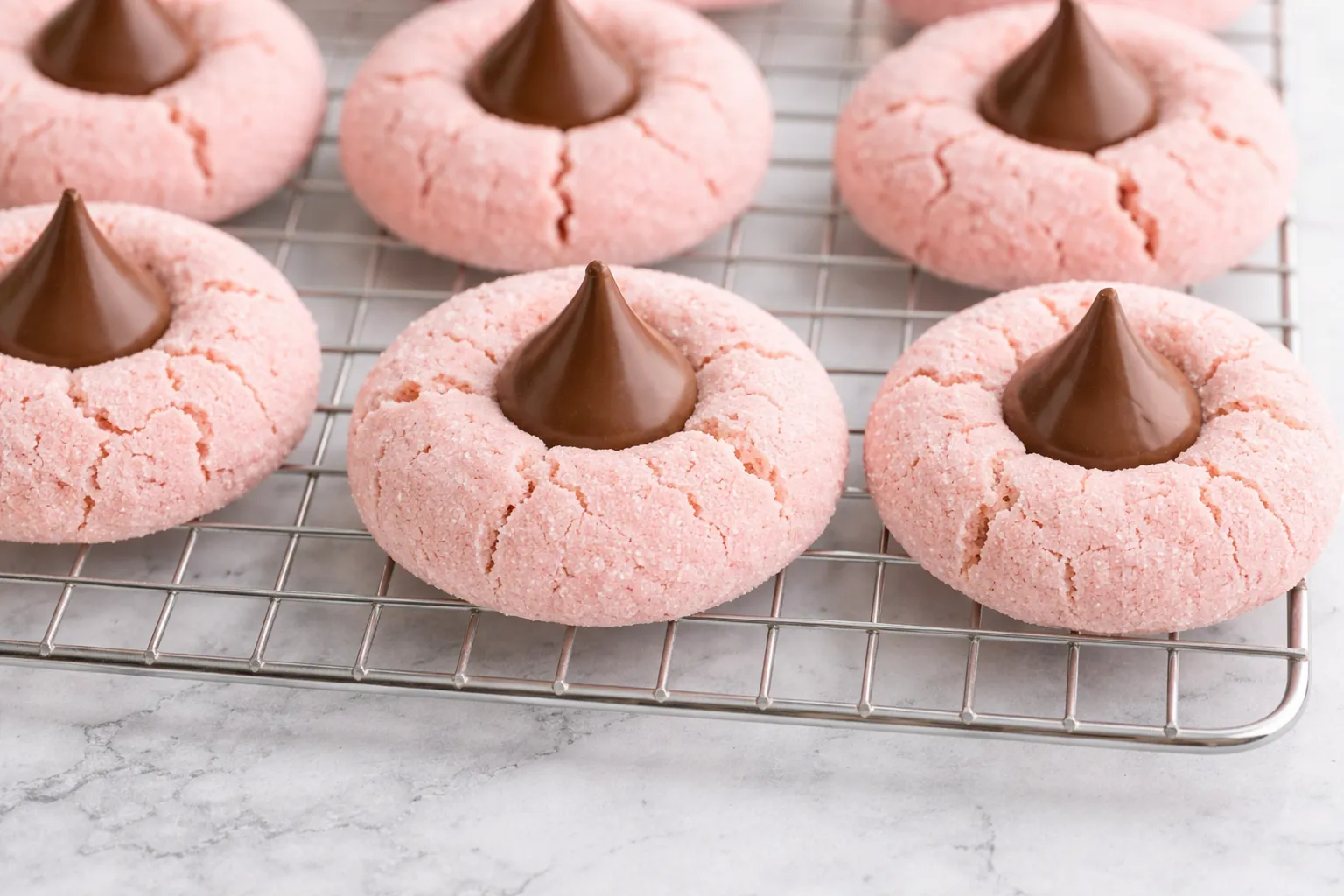 strawberry kiss cookies