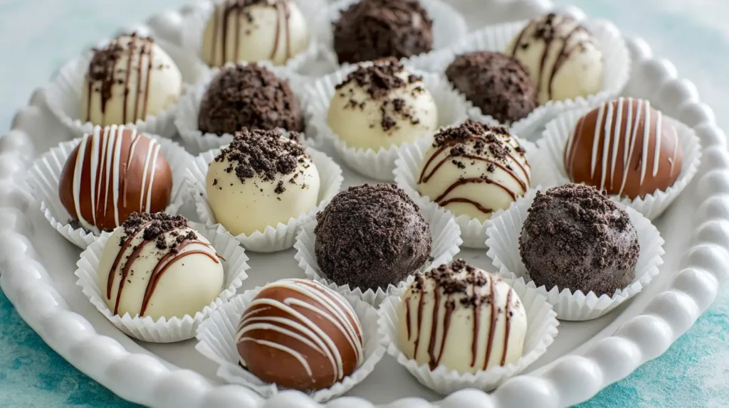 Oreo truffle platter