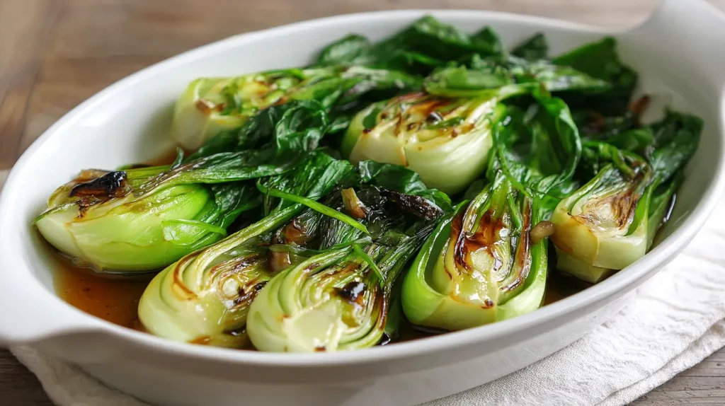 braised bok choy