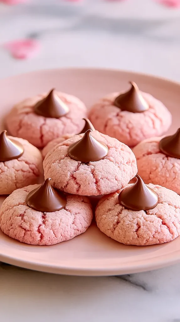 strawberry kiss cookies