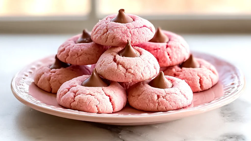 strawberry kiss cookies