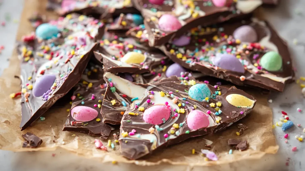 Easter chocolate bark