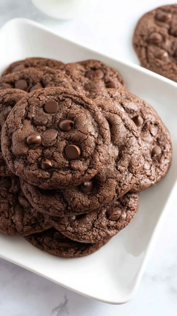 chocolate chocolate chip cookies