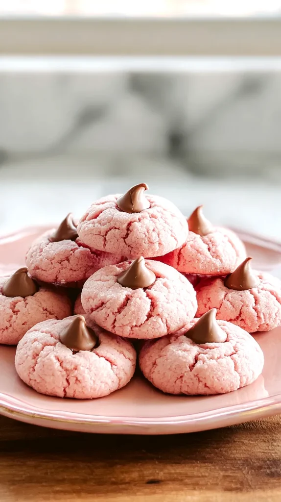 strawberry kiss cookies