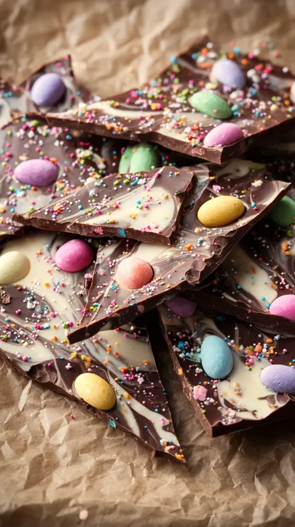 Easter chocolate bark